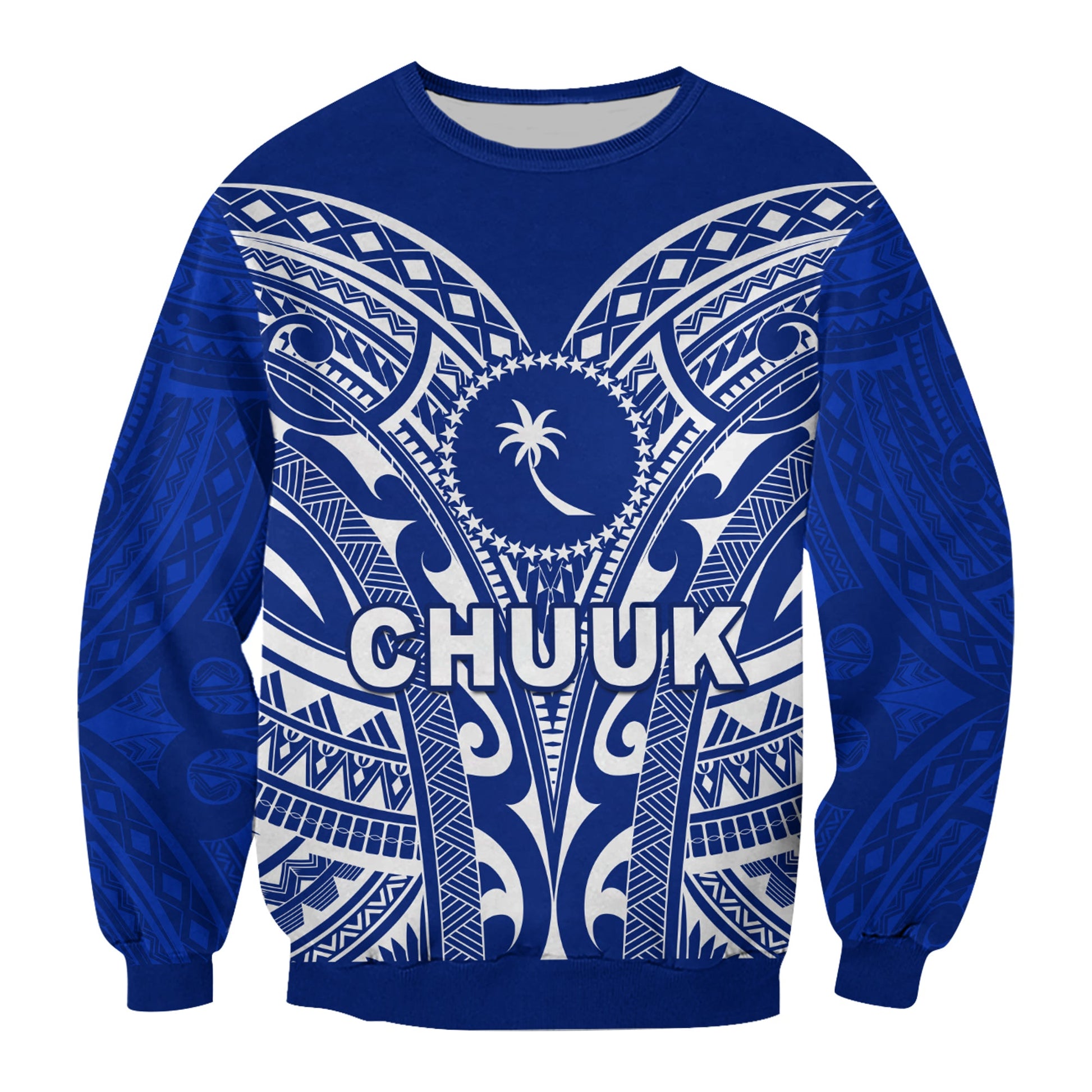 Chuuk Sweatshirt Micronesia Simple Pattern