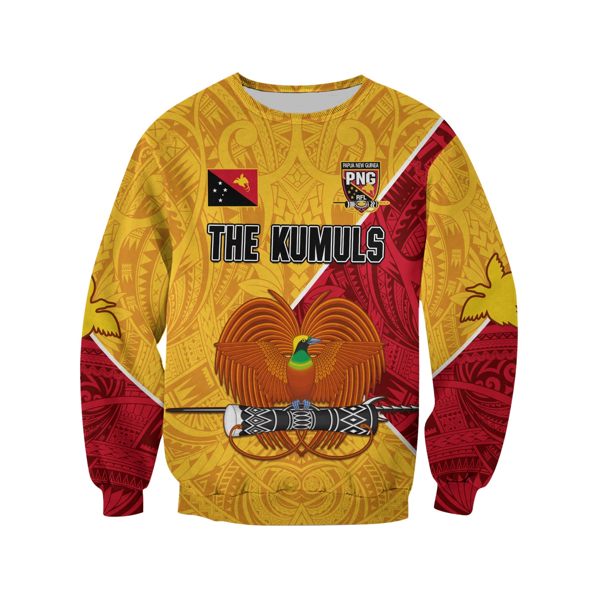 The Kumuls PNG Sweatshirt Papua New Guinea Polynesian Dynamic Style