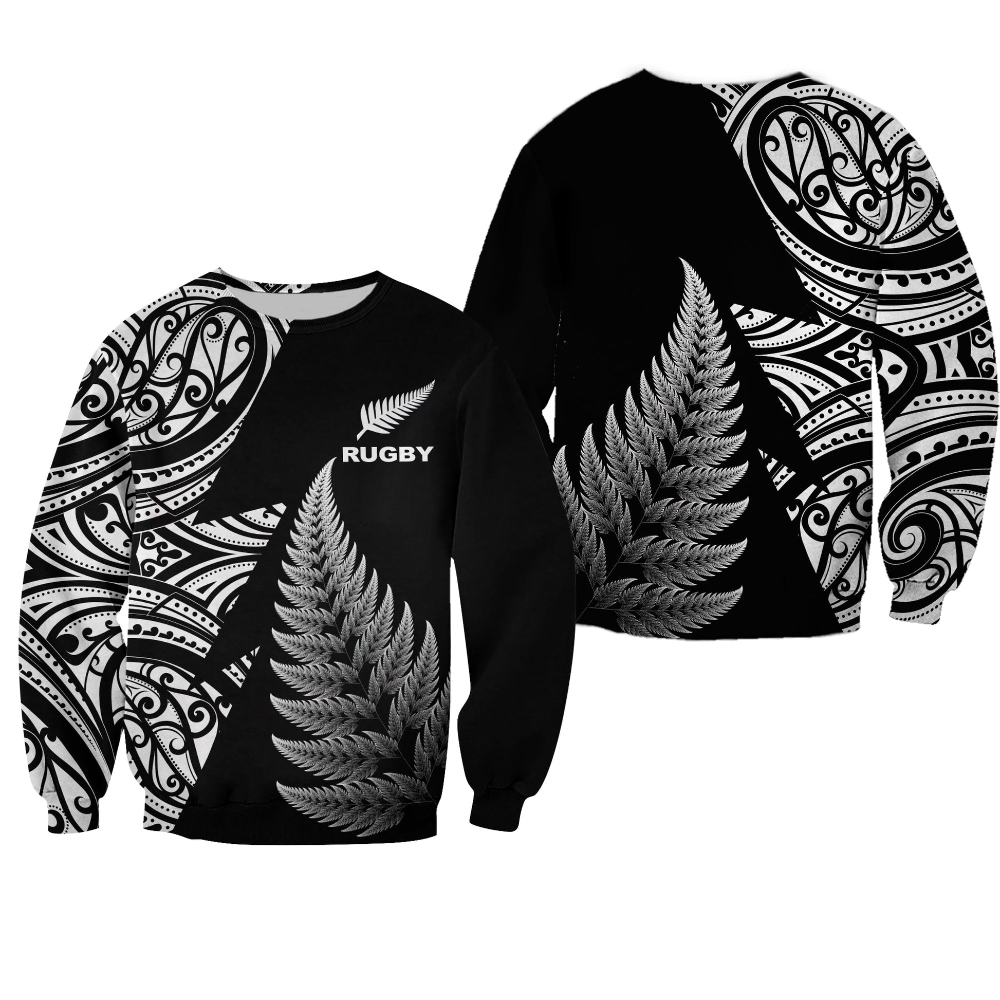 New Zealand Rugby Sweatshirt Aotearoa Maori Style