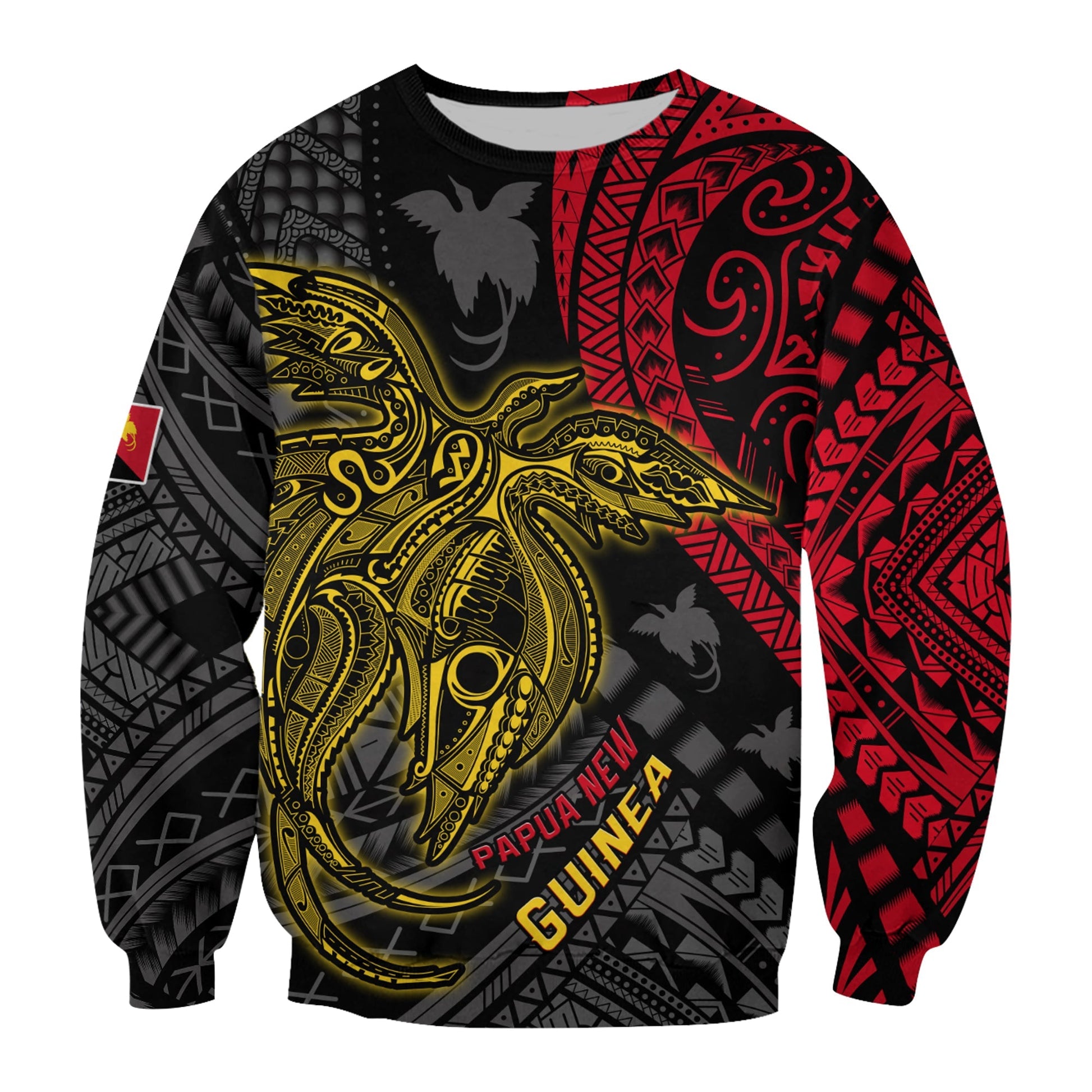 Papua New Guinea Sweatshirt Raggiana Birds Of Paradise Happy 47th Independence Day