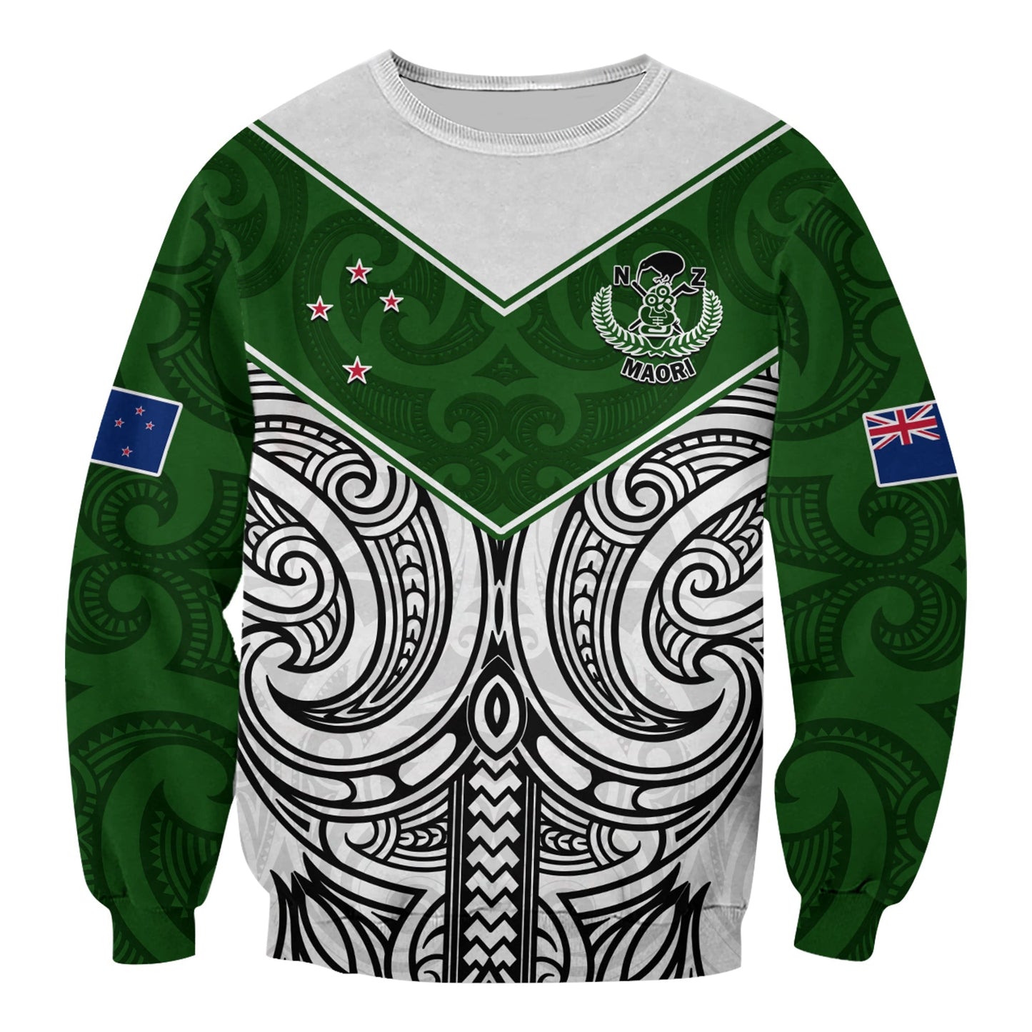 New Zealand Silver Fern Rugby Sweatshirt Maori Pacific