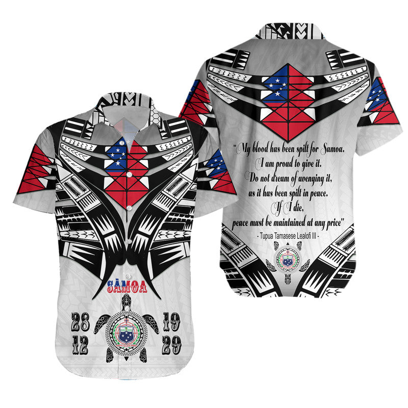 Samoa Black Saturday Hawaiian Shirt 28 Dec 1929 Visual Arts
