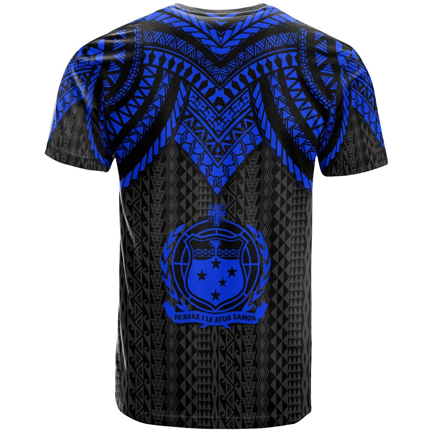 Samoa T - Shirt - Polynesian Armor Style Blue