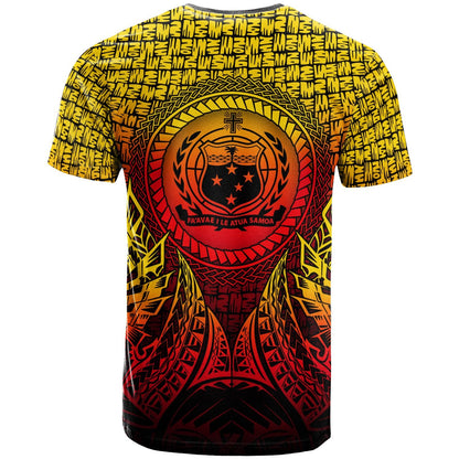 Samoa T - Shirt - Circle Pattern Yellow