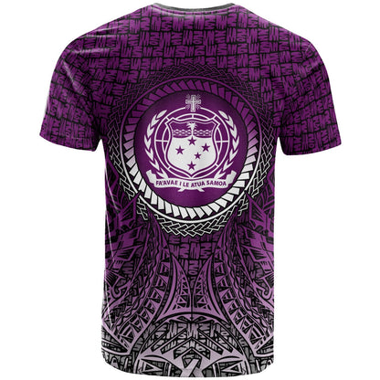 Samoa T - Shirt - Circle Pattern Purple