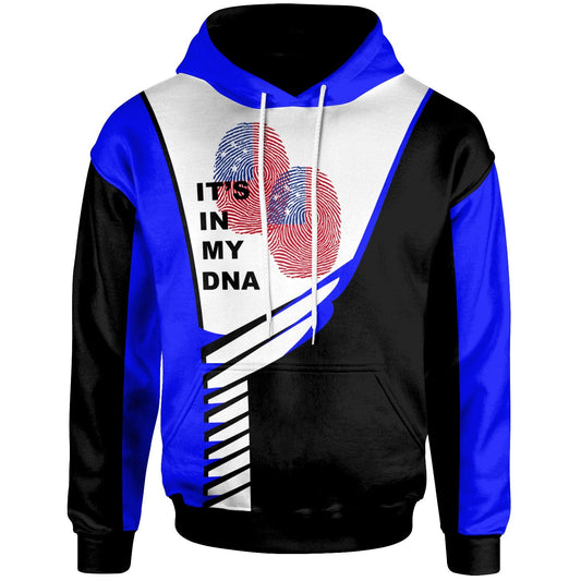 Samoa Hoodie Samoa DNA Blue Zip Up Hoodie  All Over Print