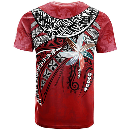 Pohnpei T Shirt Fanciful Forest Red Color