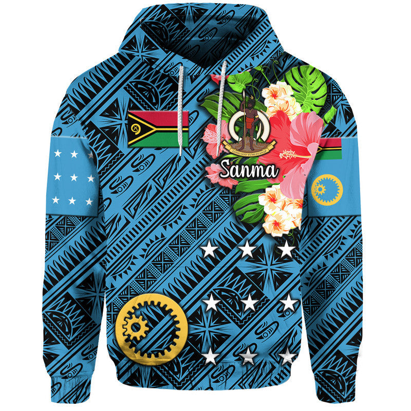 ( Personalised) Vanuatu Sanma Zip Up And Pullover Hoodie Independence Be Proud