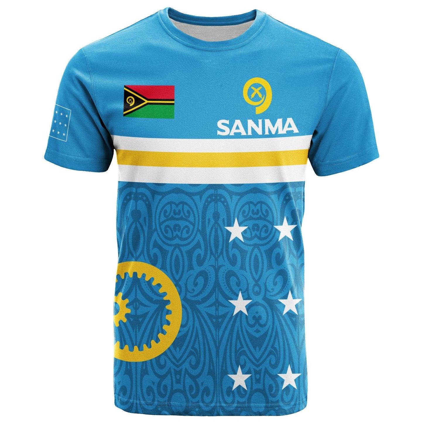  Malo my home Vanuatu Sanma Province T Shirt Flag Style 2