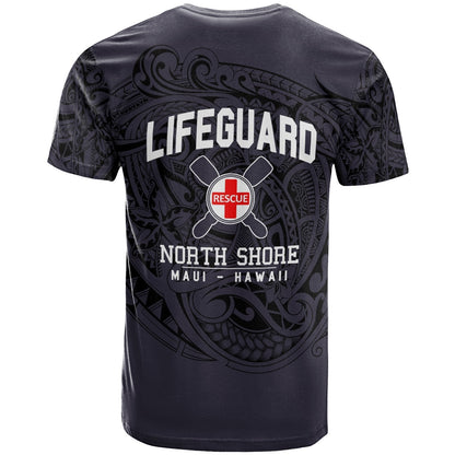 Hawaii T-Shirt - Lifeguard North Shore Maui Hawaii Unique Purple