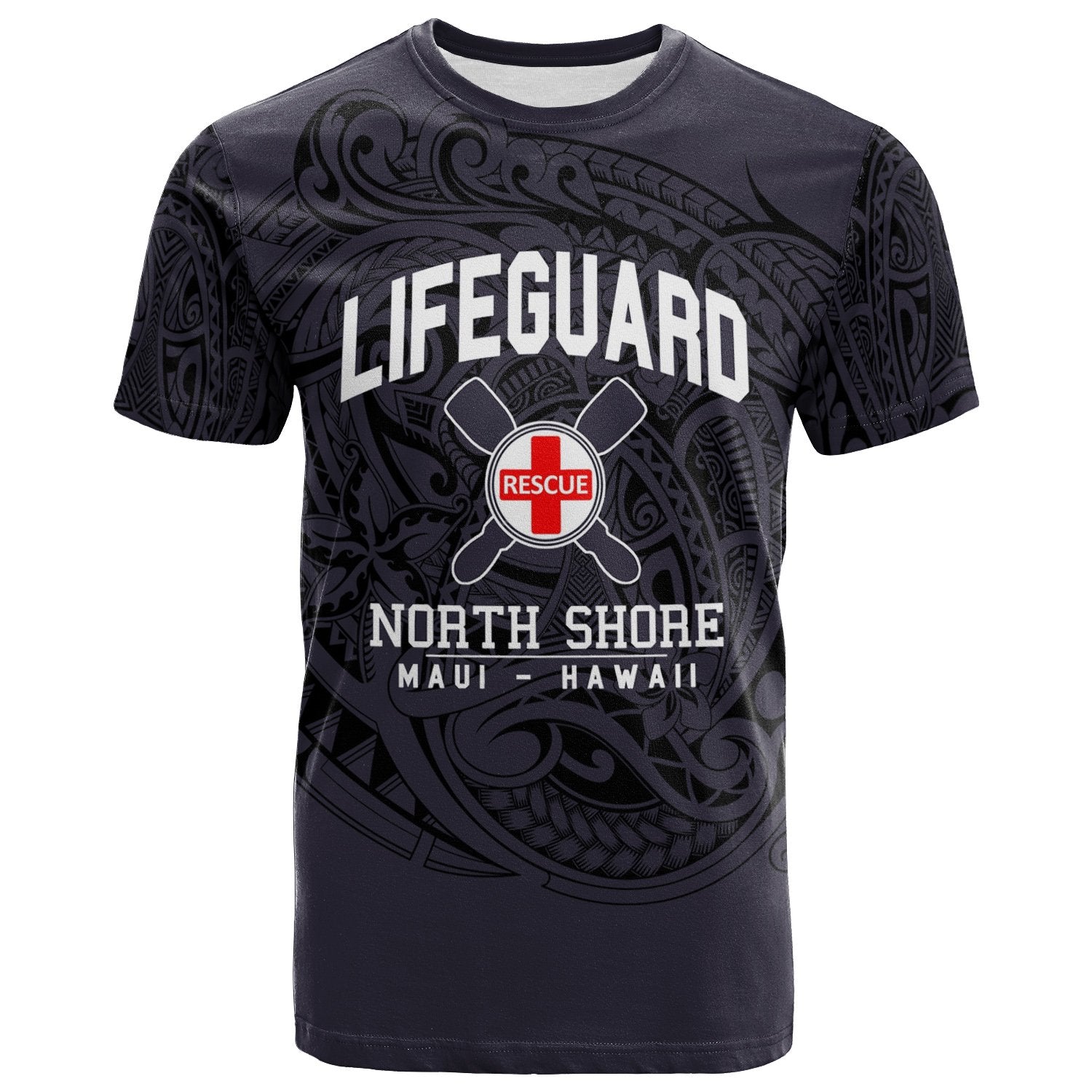 Hawaii T-Shirt - Lifeguard North Shore Maui Hawaii Unique Purple