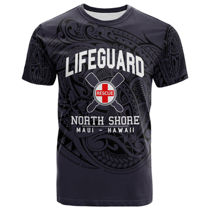 Hawaii T-Shirt - Lifeguard North Shore Maui Hawaii Unique Purple