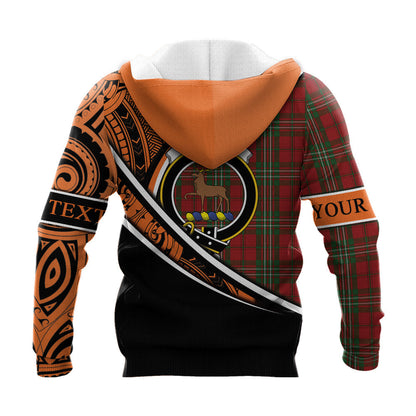 Printivon Scott 01 Knitted Hoodie Pattern Polynesian Custom Text