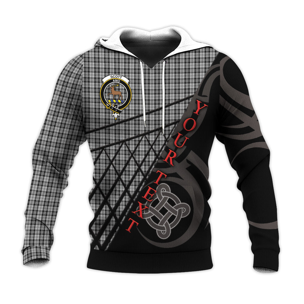 Printivon Scott 03 Knitted Hoodie Pattern Celtic Custom Text