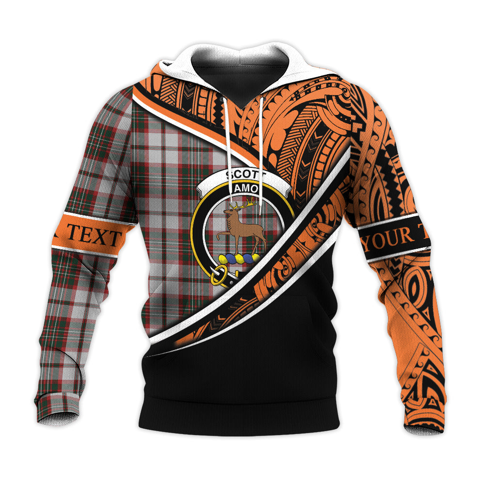 Printivon Scott Dress 01 Knitted Hoodie Pattern Polynesian Custom Text