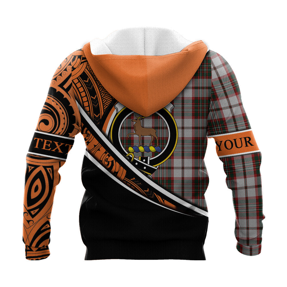 Printivon Scott Dress 01 Knitted Hoodie Pattern Polynesian Custom Text