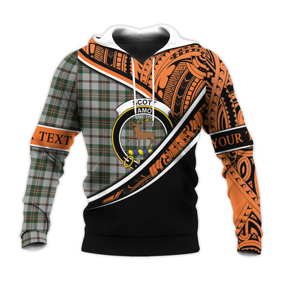Printivon Scott Dress 02 Knitted Hoodie Pattern Polynesian Custom Text