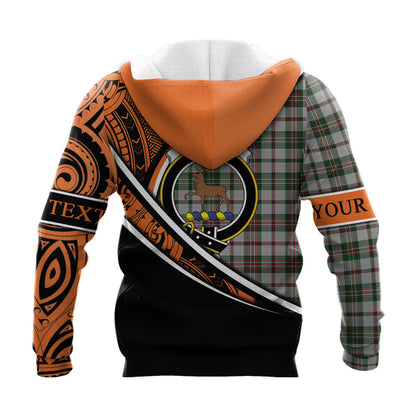 Printivon Scott Dress 02 Knitted Hoodie Pattern Polynesian Custom Text