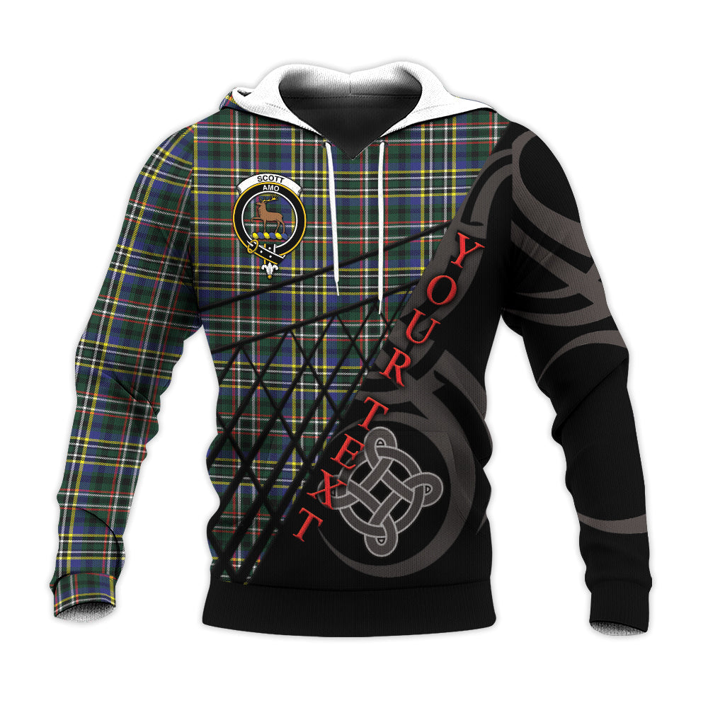 Printivon Scott Green Modern Knitted Hoodie Pattern Celtic Custom Text