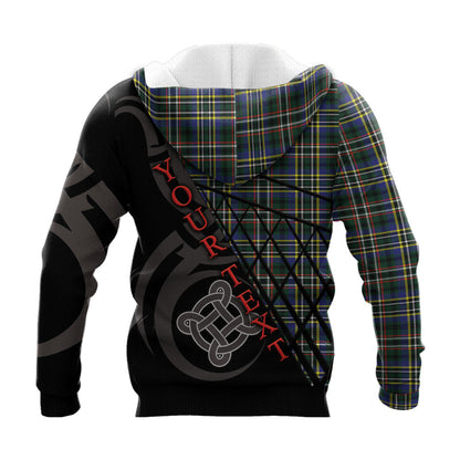 Printivon Scott Green Modern Knitted Hoodie Pattern Celtic Custom Text