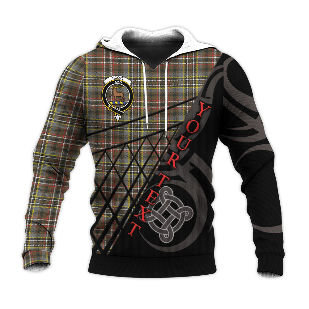 Printivon Scott Green Weathered Knitted Hoodie Pattern Celtic Custom Text