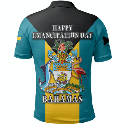 Bahamas Emancipation Day Polo Shirt Freedom