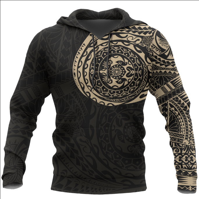 American Samoa Hoodie Polynesian Turtle Tattoo Style New Update A7