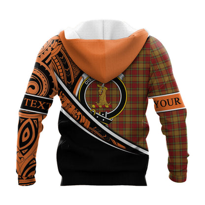 Printivon Scrymgeour Knitted Hoodie Pattern Polynesian Custom Text