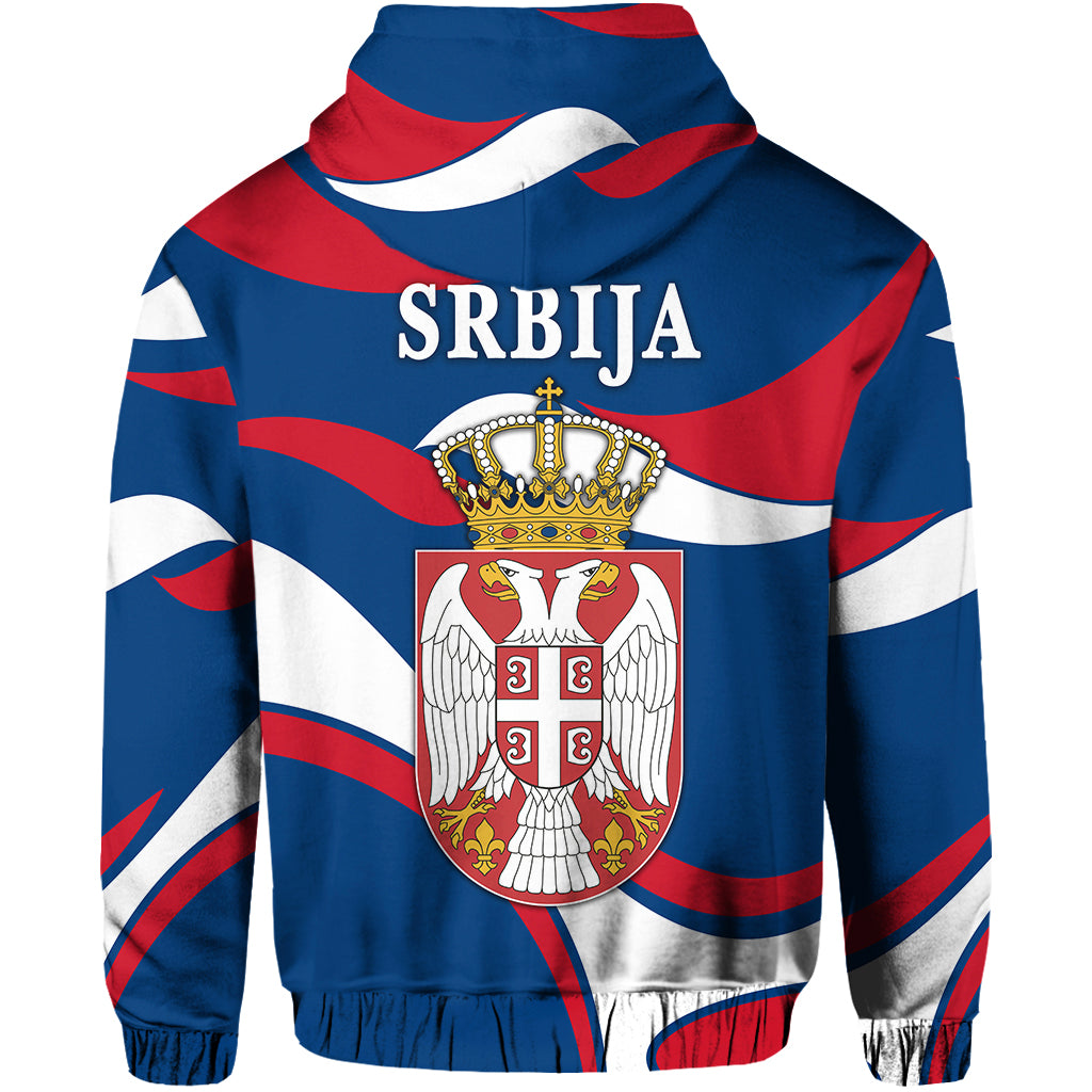 Serbia Hoodie Sporty Style