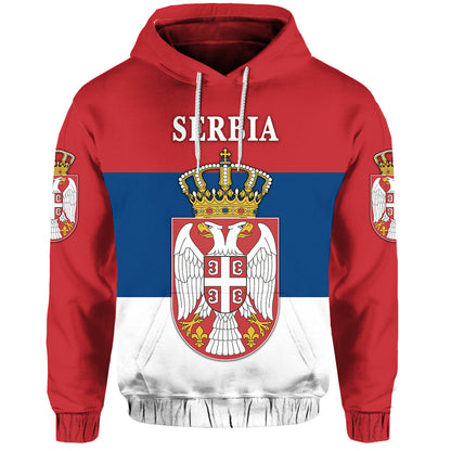 Serbia Hoodie Srbija Flag Style