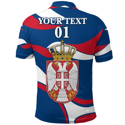 Custom Serbia Polo Shirt Sporty Style
