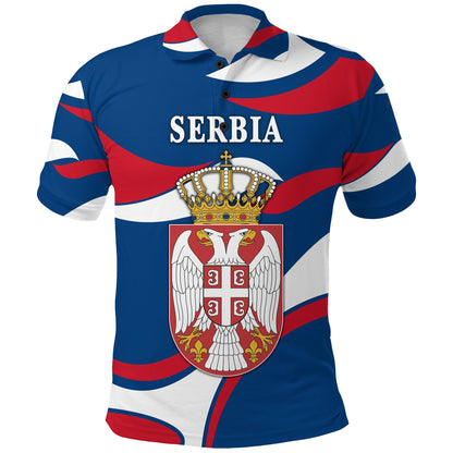Serbia Polo Shirt Sporty Style