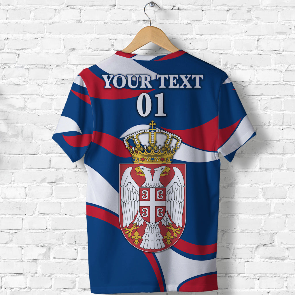 Custom Serbia T Shirt Sporty Style