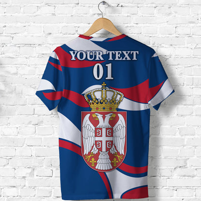 Custom Serbia T Shirt Sporty Style