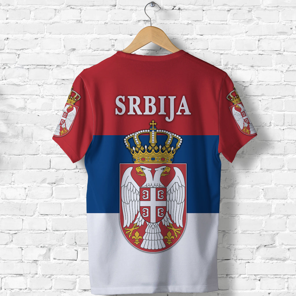 Serbia T Shirt Srbija Flag Style