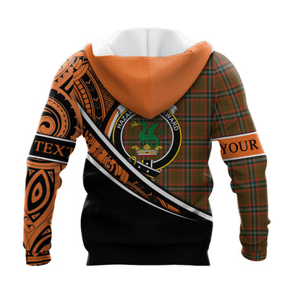 Printivon Seton Hunting Modern Knitted Hoodie Pattern Polynesian Custom Text