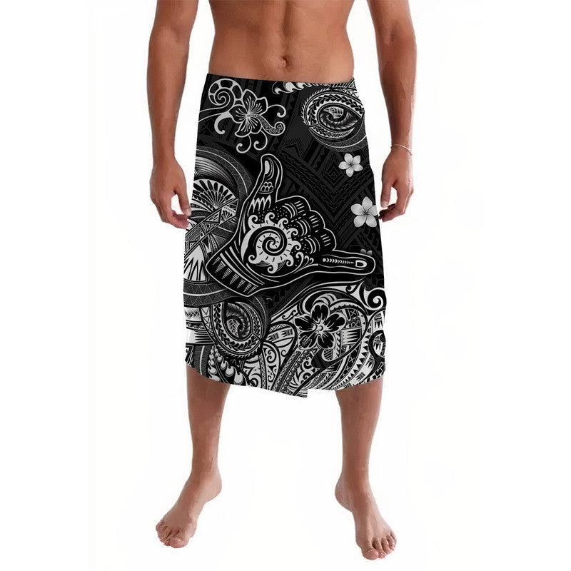 Hawaii Shaka Polynesian Lavalava Unique Style - Black
