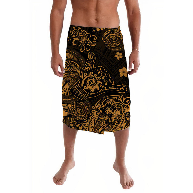 Hawaii Shaka Polynesian Lavalava Unique Style - Gold