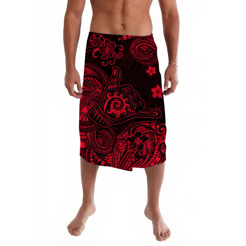 Hawaii Shaka Polynesian Lavalava Unique Style - Red