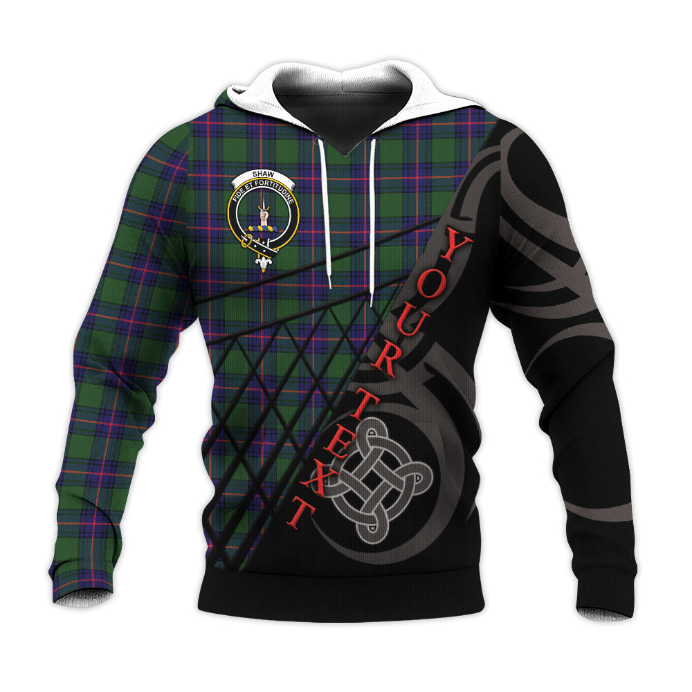Printivon Shaw Modern Knitted Hoodie Pattern Celtic Custom Text