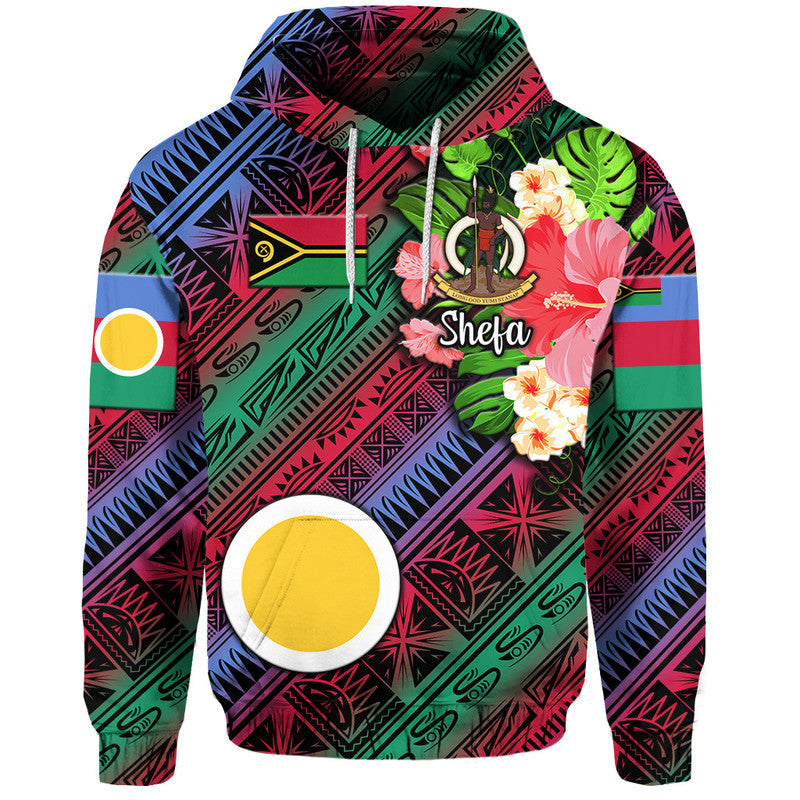 ( Personalised) Vanuatu Shefa Zip Up And Pullover Hoodie Independence Be Proud