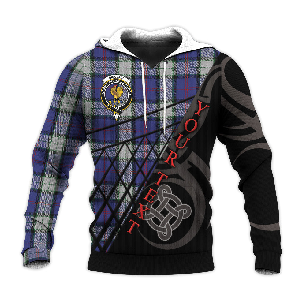Printivon Sinclair Dress Knitted Hoodie Pattern Celtic Custom Text