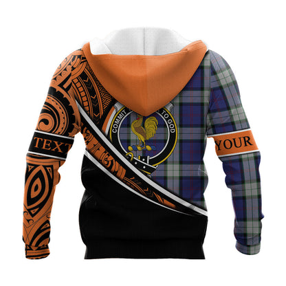 Printivon Sinclair Dress Knitted Hoodie Pattern Polynesian Custom Text