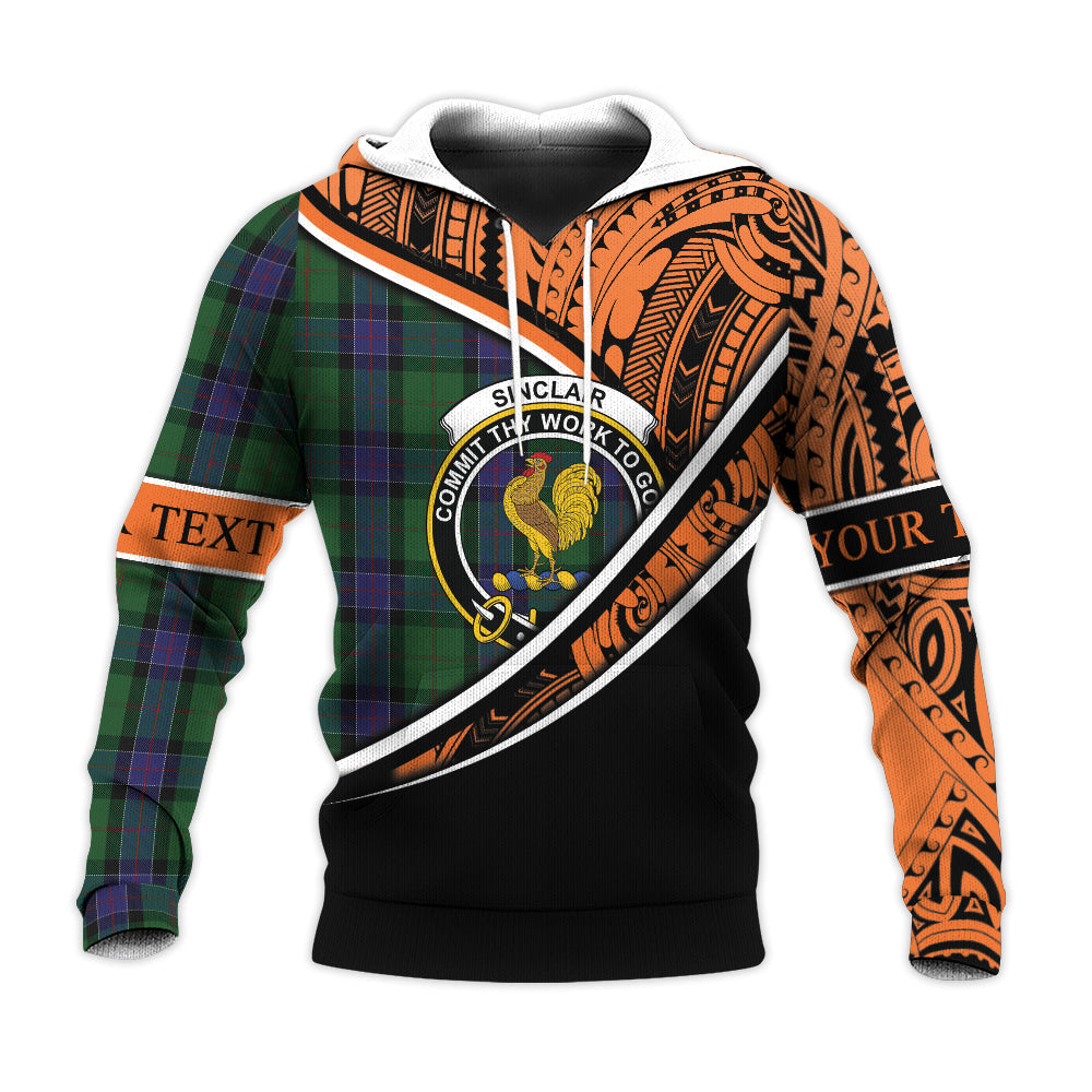 Printivon Sinclair Hunting 02 Knitted Hoodie Pattern Polynesian Custom Text