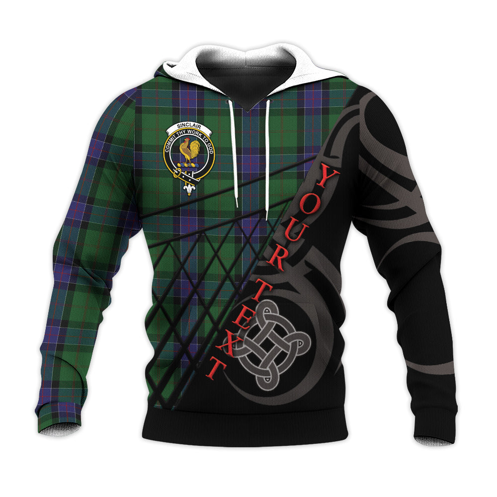 Printivon Sinclair Hunting 02 Knitted Hoodie Pattern Celtic Custom Text