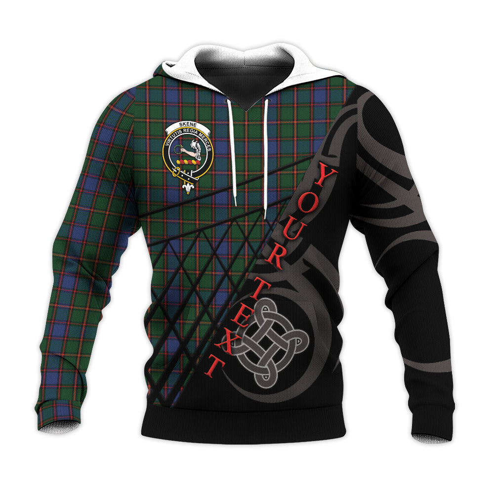 Printivon Skene 01 Knitted Hoodie Pattern Celtic Custom Text