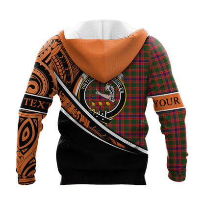 Printivon Skene Modern Knitted Hoodie Pattern Polynesian Custom Text
