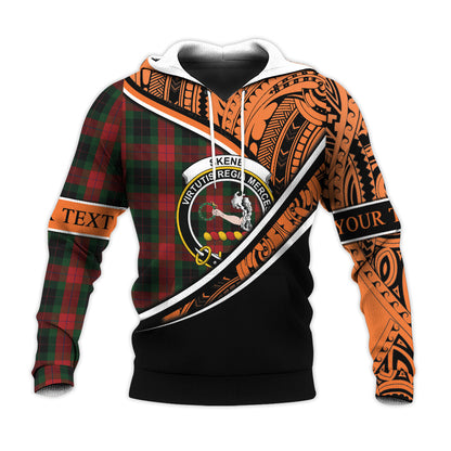 Printivon Skene Of Cromar 02 Knitted Hoodie Pattern Polynesian Custom Text