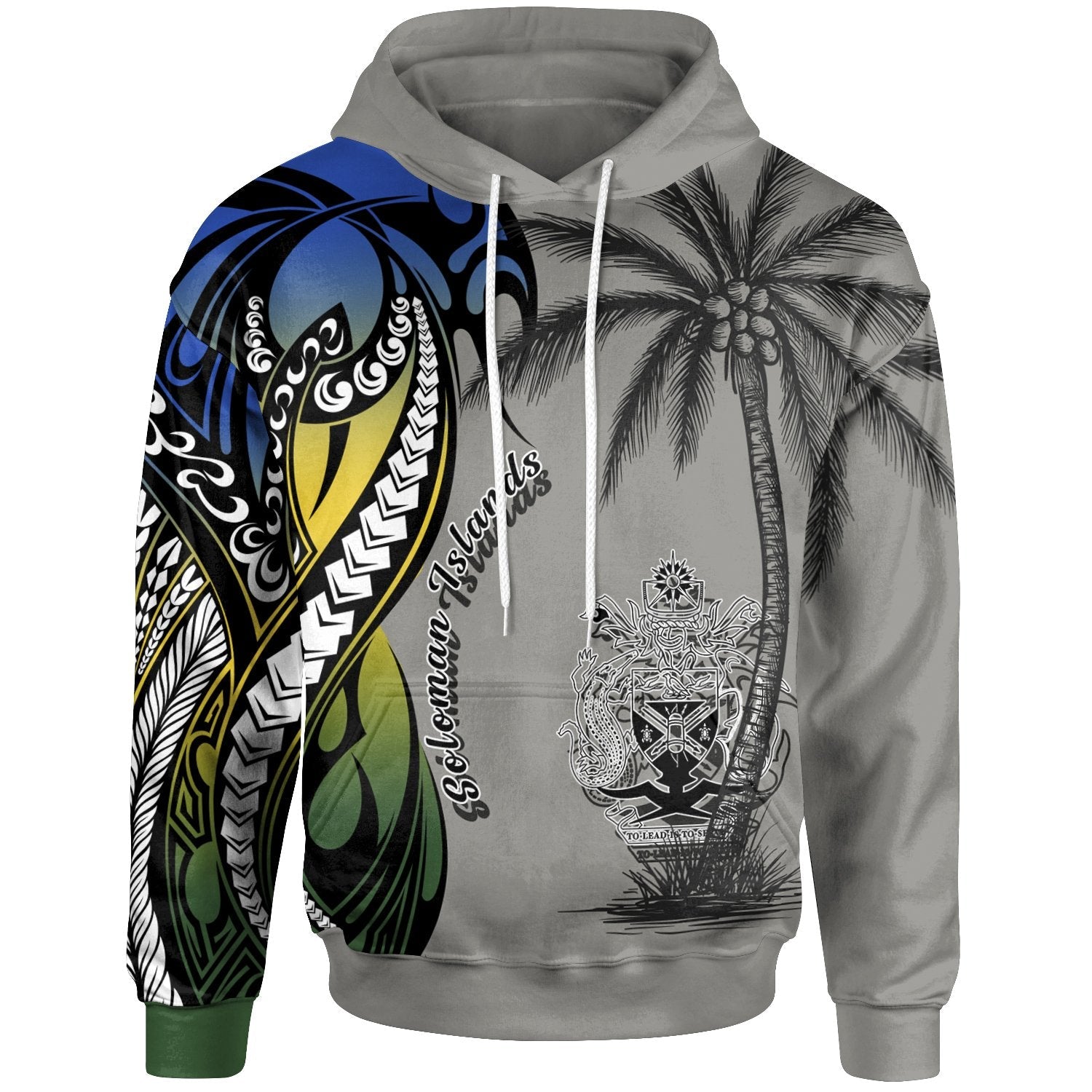 Solomon Islands Hoodie Classical Coconut Tree