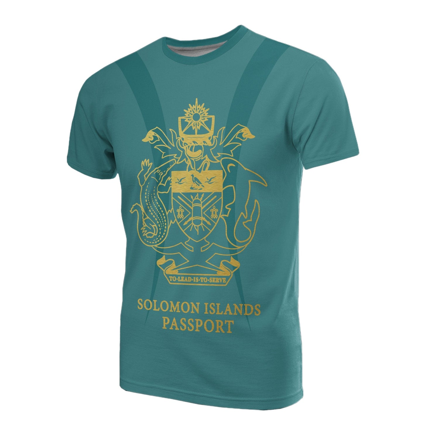 Solomon Islands All Over Print T Shirt Solomon Islands Passport
